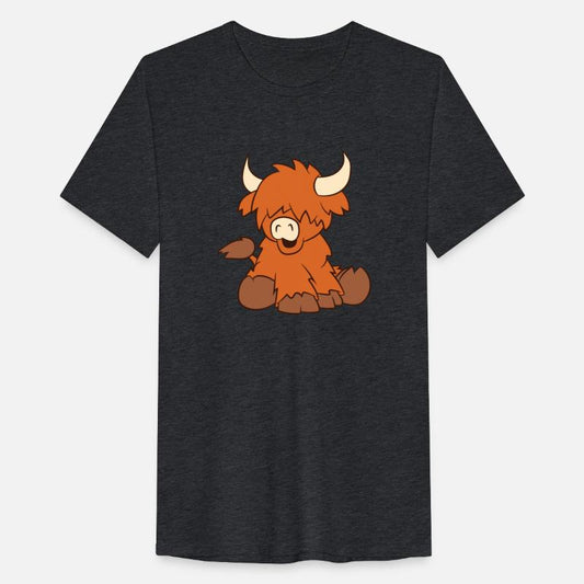 Scottish highland cattle - little cute calf