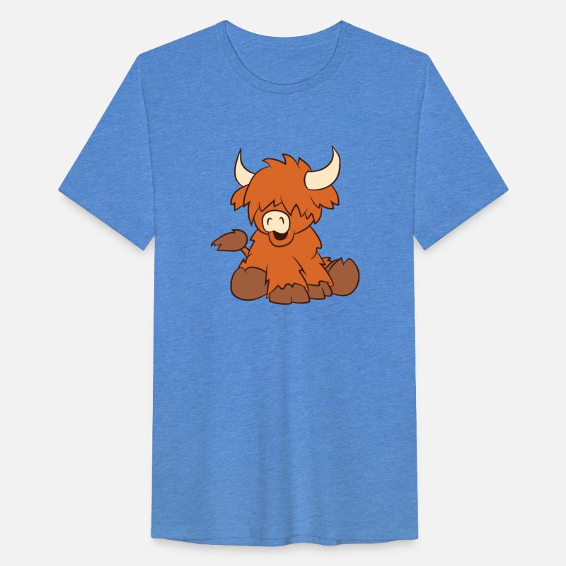 Scottish highland cattle - little cute calf