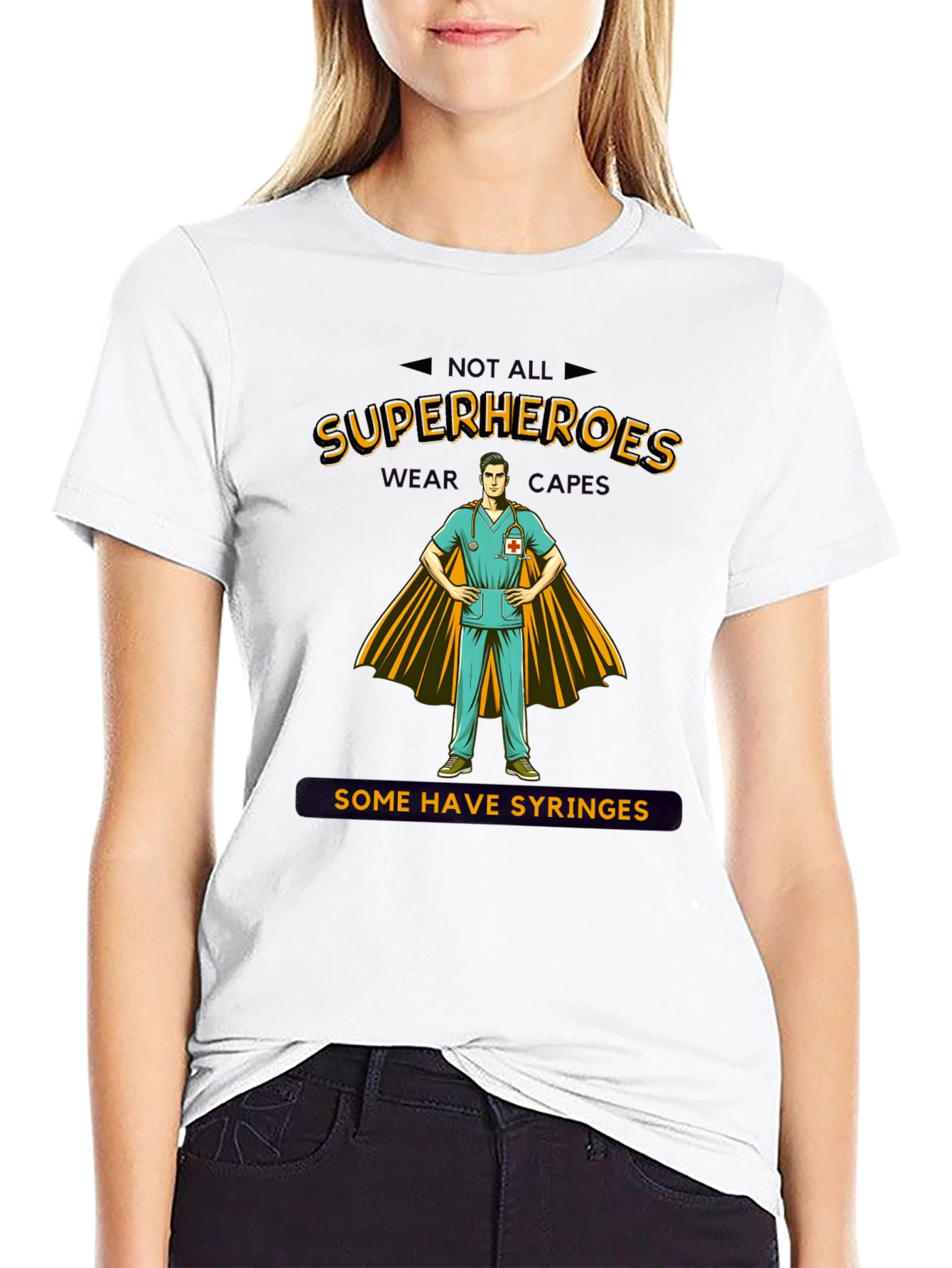 Superhero Nurse T-Shirt - Unique Graphic Tee