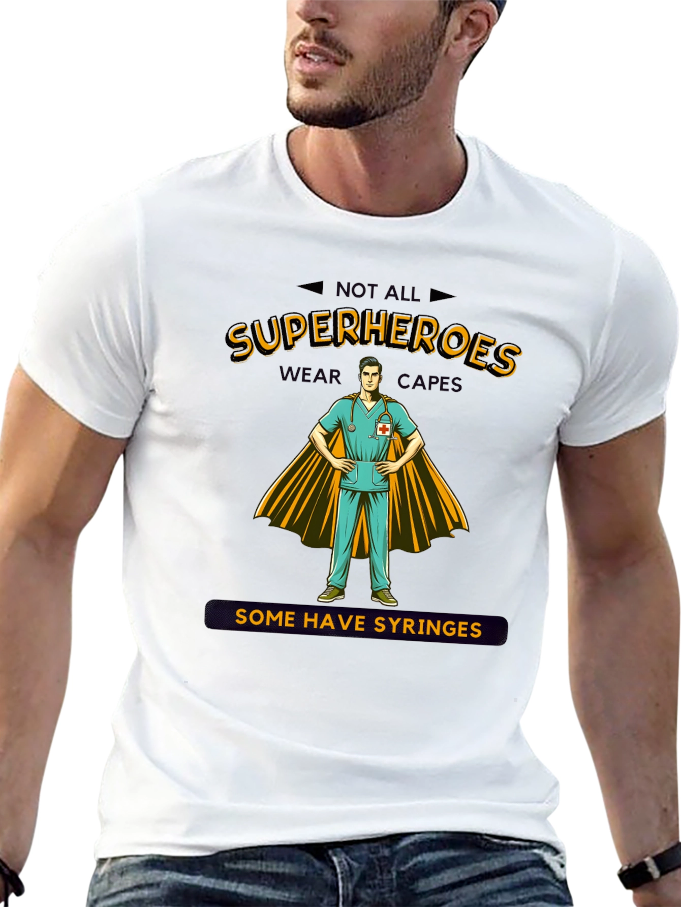 Superhero Nurse T-Shirt - Unique Graphic Tee