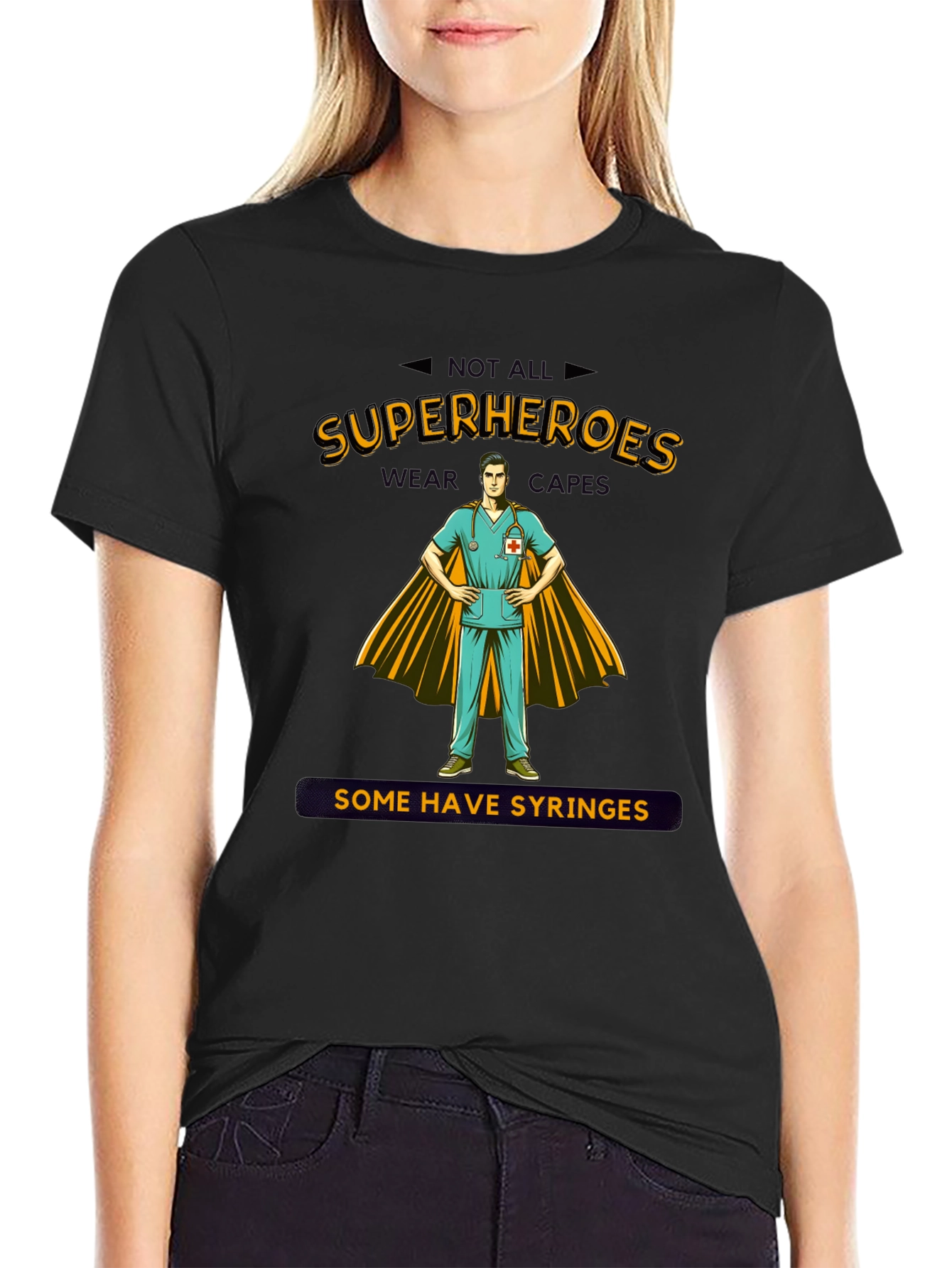 Superhero Nurse T-Shirt - Unique Graphic Tee
