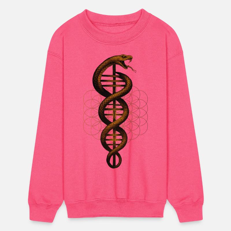 Serpent and Flower of Life Symbol