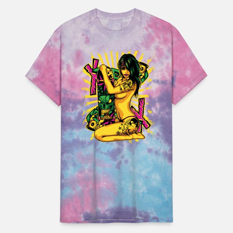 Sexy Woman Skateboarding Beauty