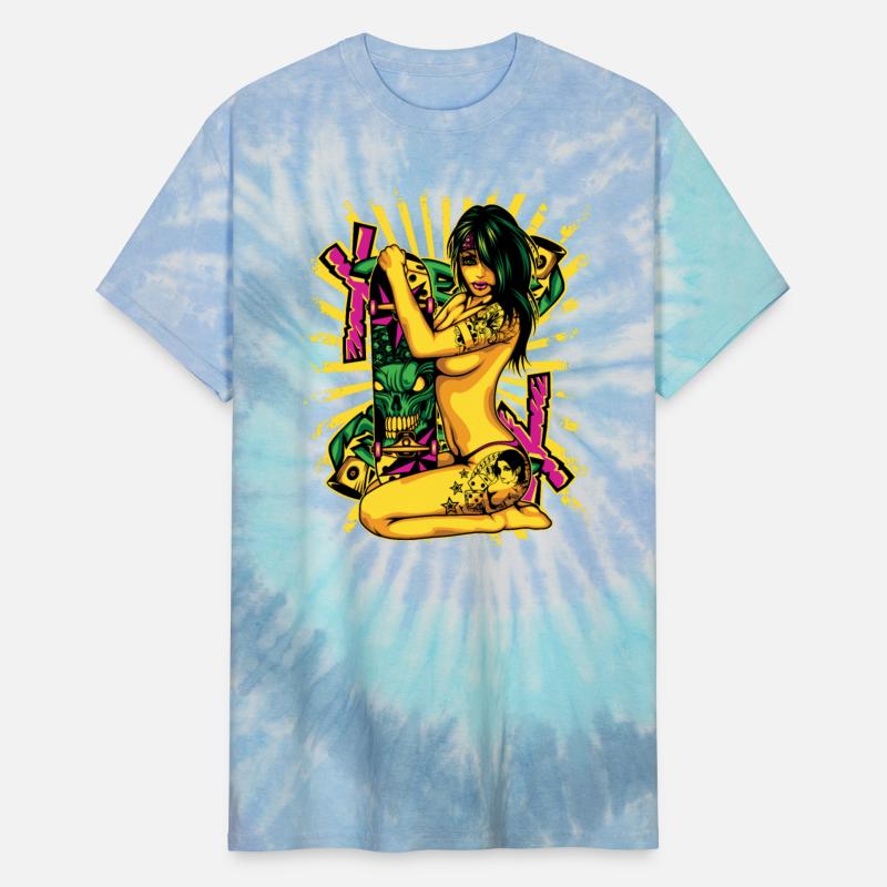 Sexy Woman Skateboarding Beauty