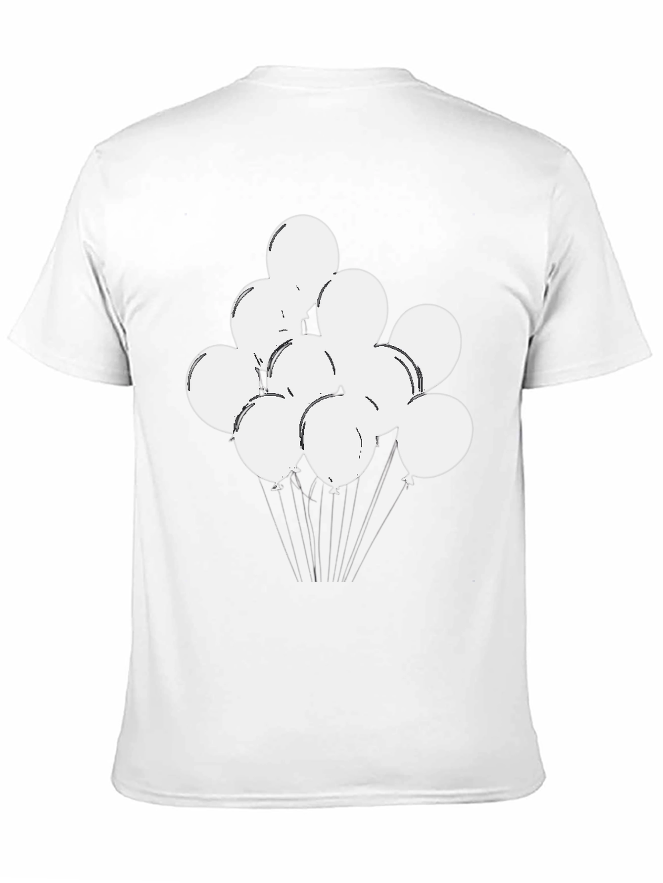 Balloon Graphic Tee - Black Crewneck T-Shirt