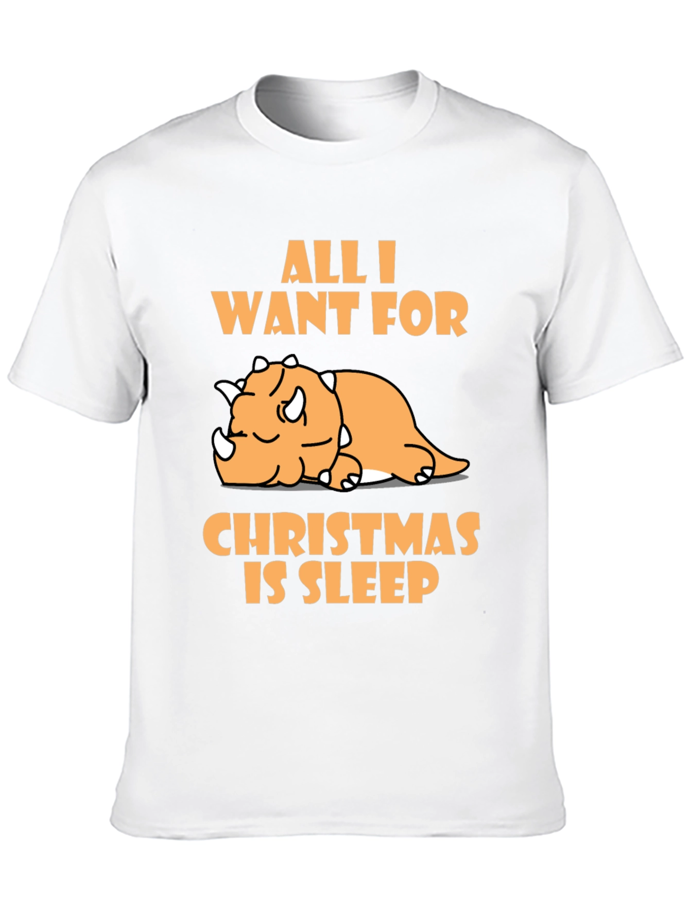 Sleepy Dino Christmas T-Shirt