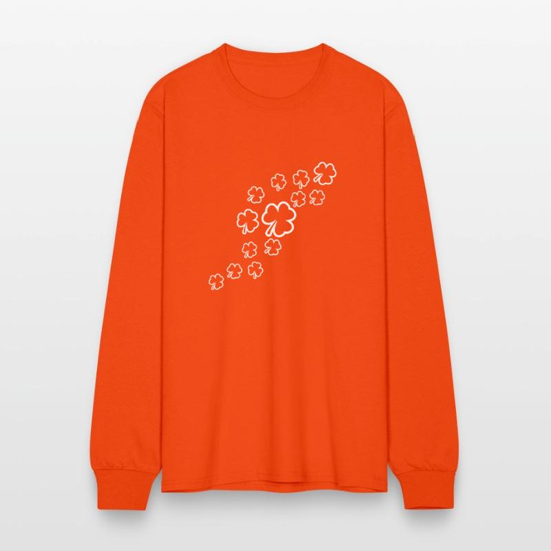 Shamrock Many Trefoil Leaves Green Pattern Cool