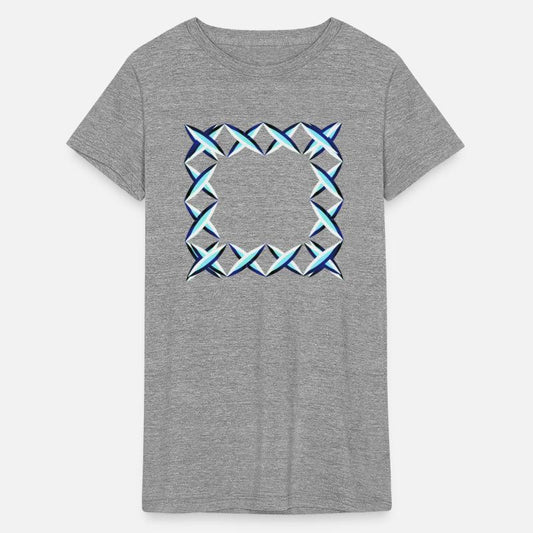 shape symbol square blue crosses