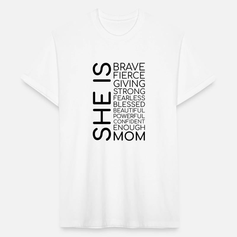 SHE Is Mom Vertical Words