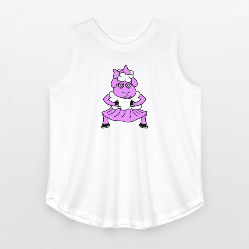 Sheep Girl Woman Female Pretty Tired Dancing Skirt