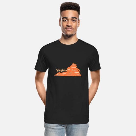 Sights of Virginia Map Design for proud Virginians