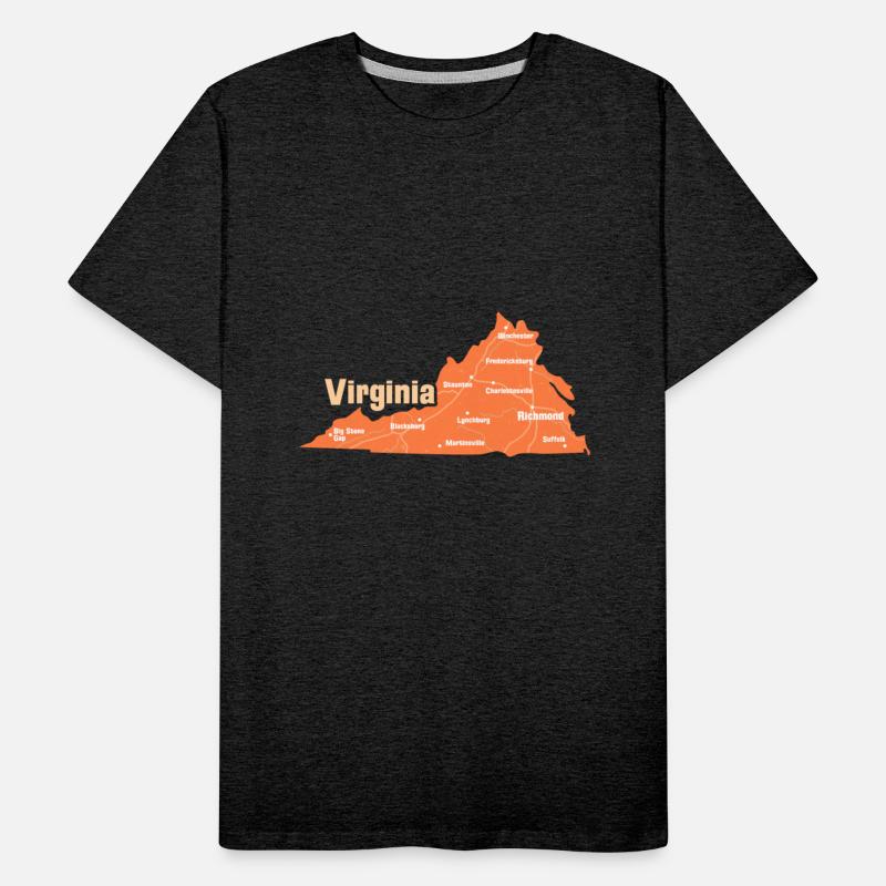 Sights of Virginia Map Design for proud Virginians