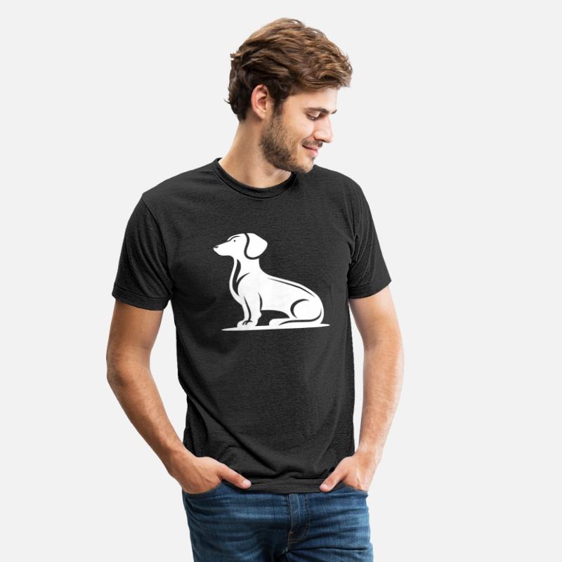 Simple Dog Motif Hunting Dog Silhouette