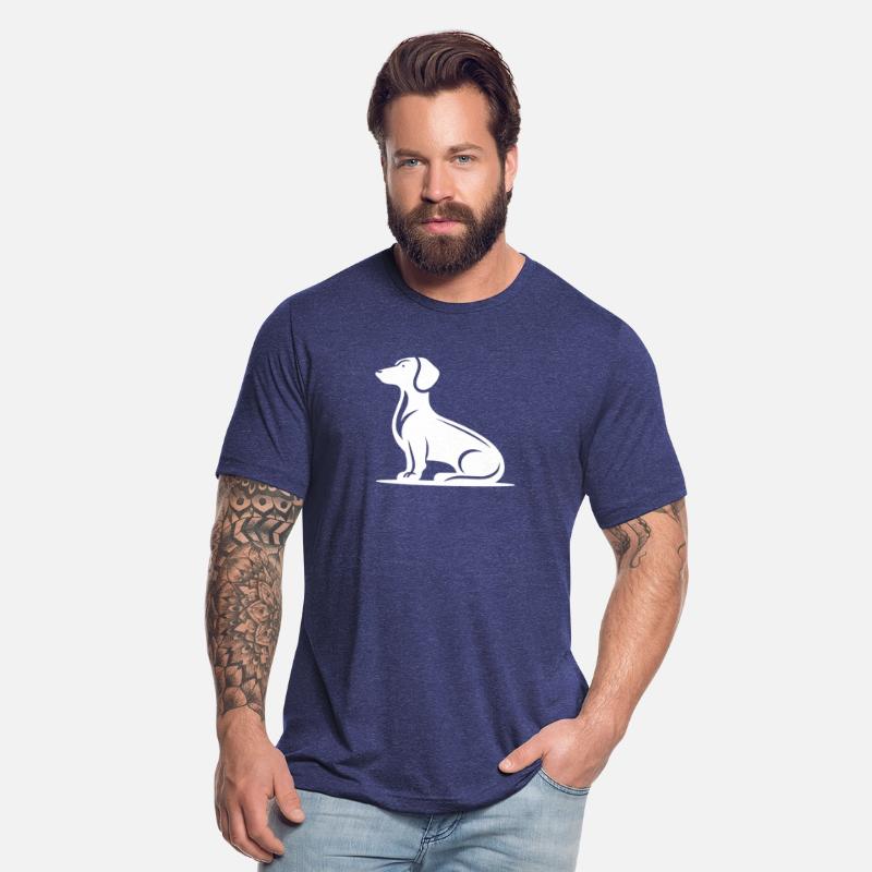 Simple Dog Motif Hunting Dog Silhouette