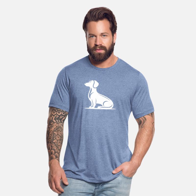 Simple Dog Motif Hunting Dog Silhouette