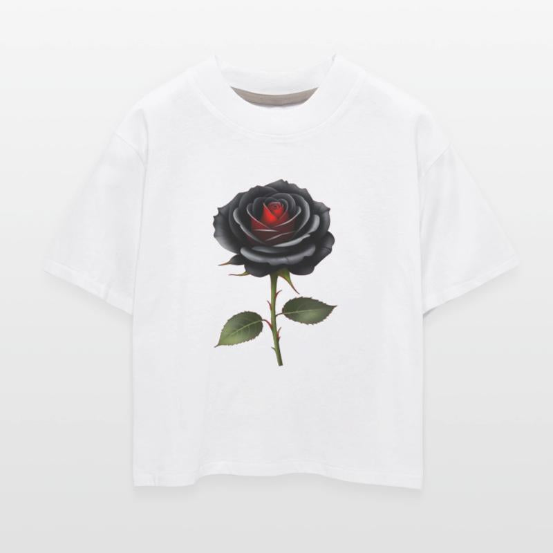 Single black rose