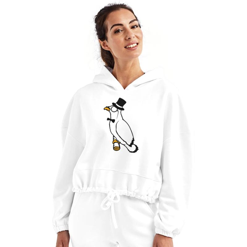 Sir bird top hat monocle glasses rich gentleman