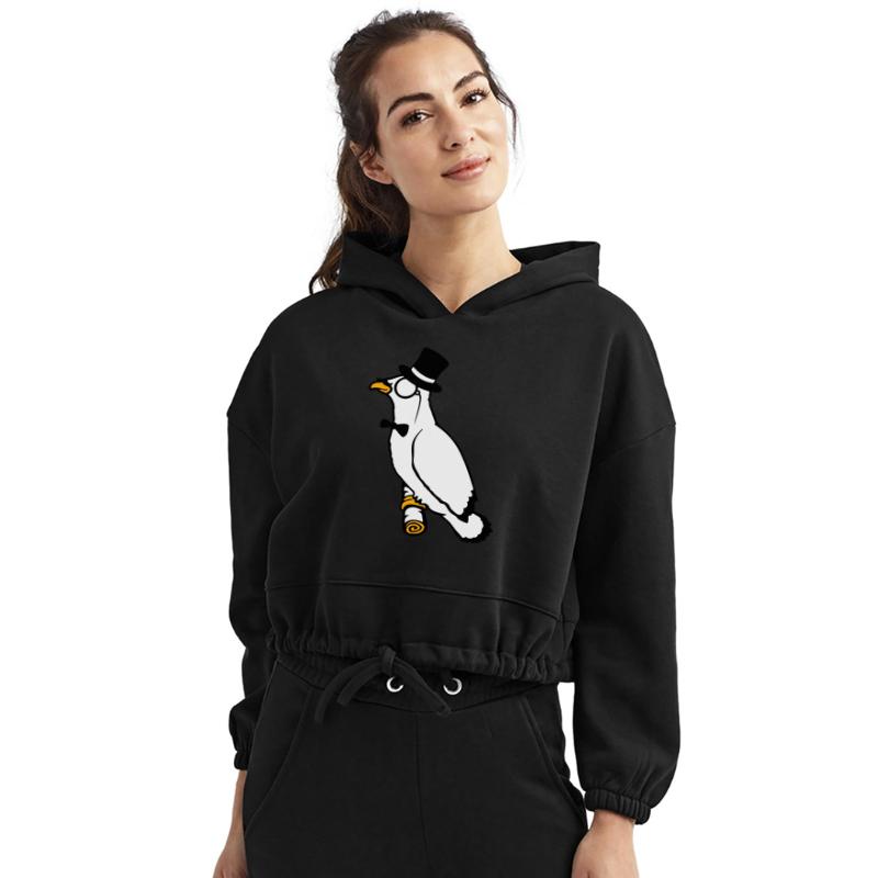 Sir bird top hat monocle glasses rich gentleman