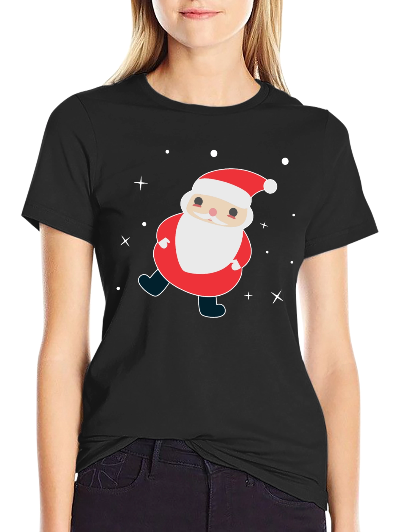 Cute Santa Graphic T-Shirt