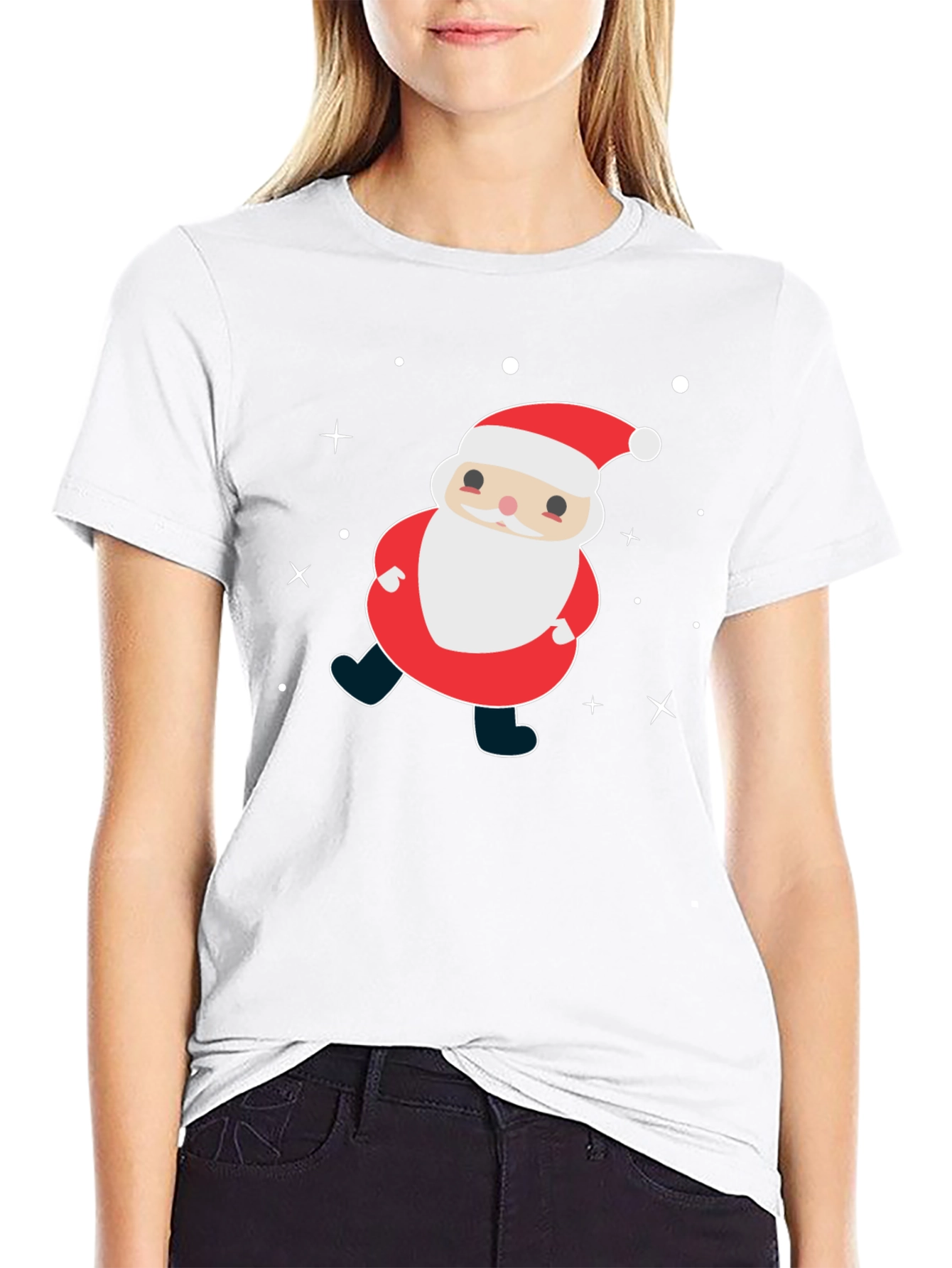 Cute Santa Graphic T-Shirt