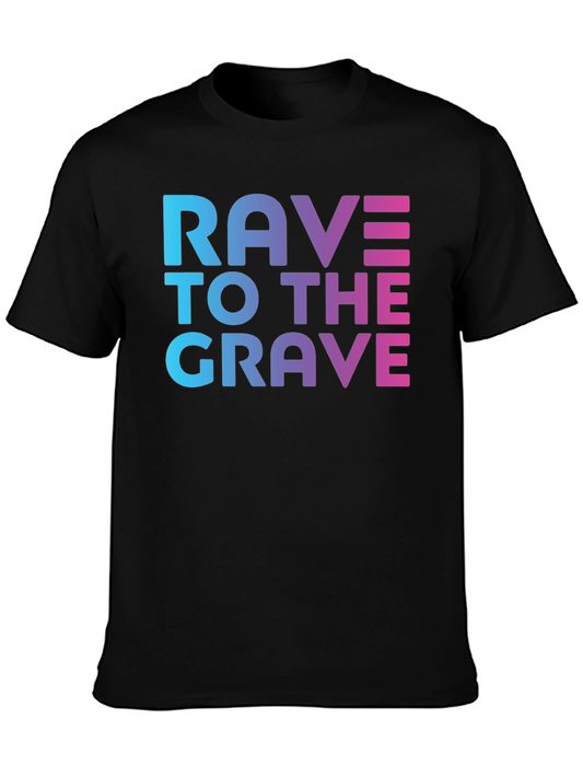 Rave To The Grave Graphic Tee - Black
