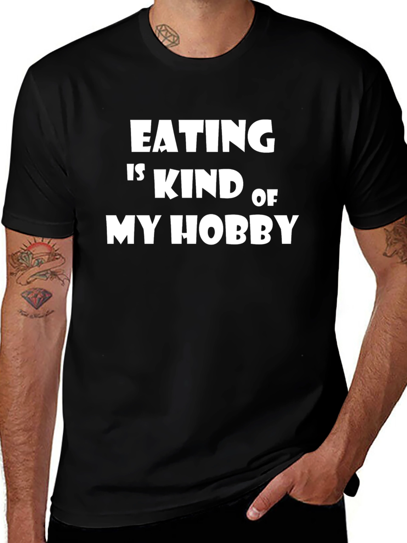 Funny Eating is My Hobby Graphic T-Shirt