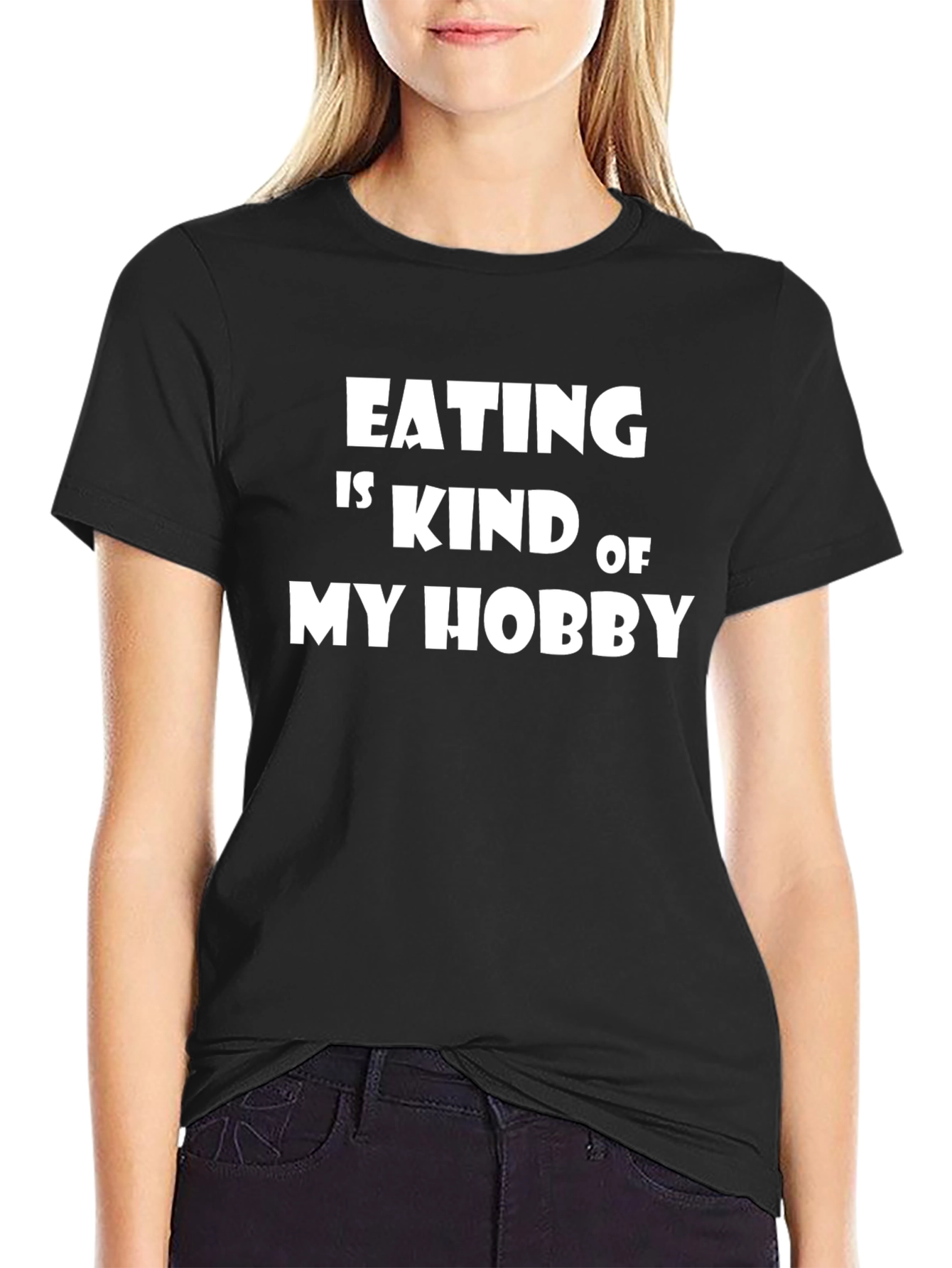 Funny Eating is My Hobby Graphic T-Shirt