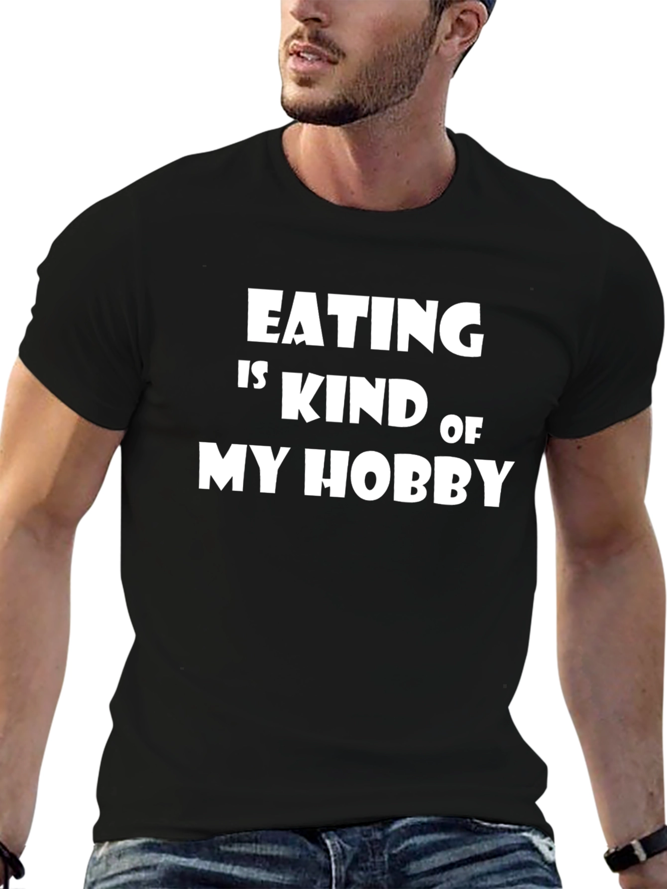 Funny Eating is My Hobby Graphic T-Shirt