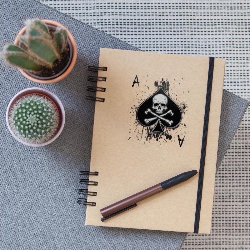 Skull Ace of Spades Playing Card Poker Gift Idea