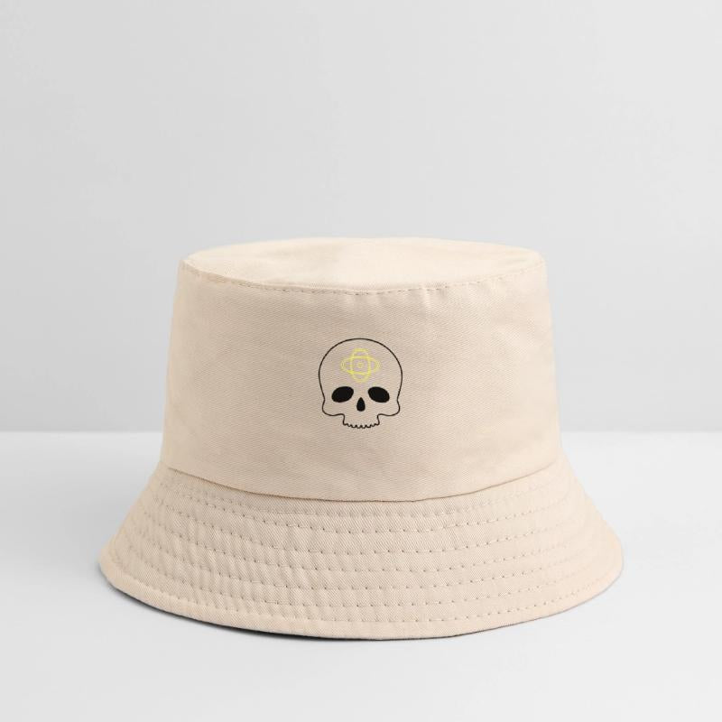 skull nuclear power symbol vector