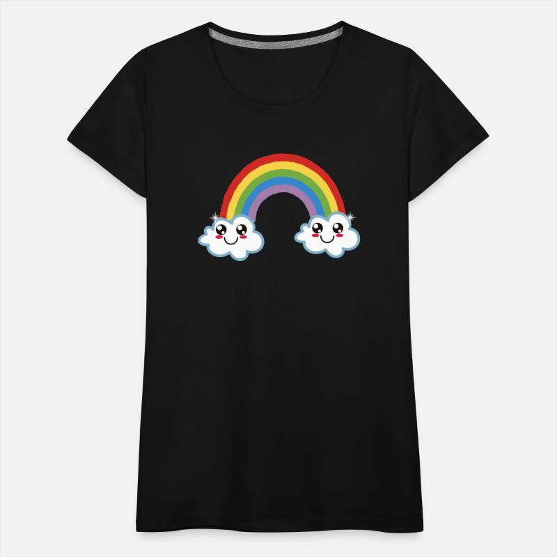 Smile cloud with rainbow