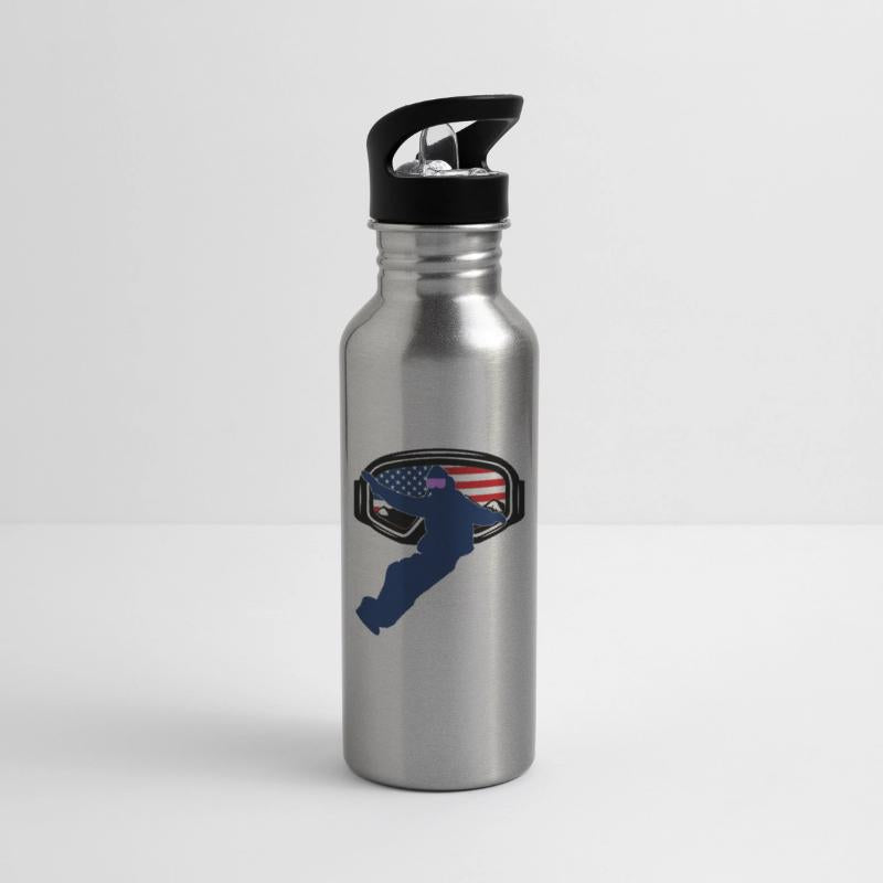 Snowboard USA Flag Snowboarding Snowboarder