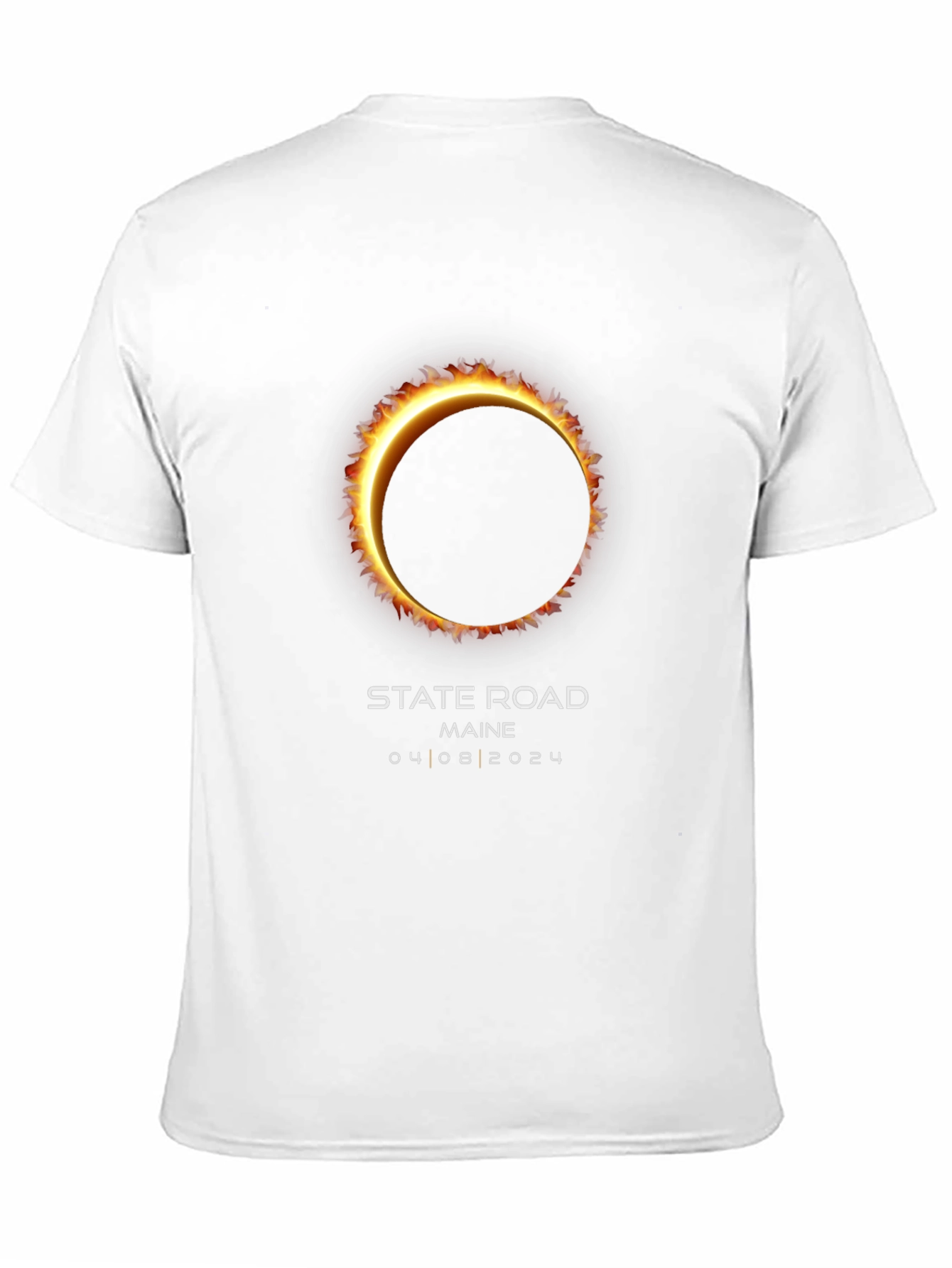 Total Solar Eclipse State Road Maine 04.08.2024 T-Shirt
