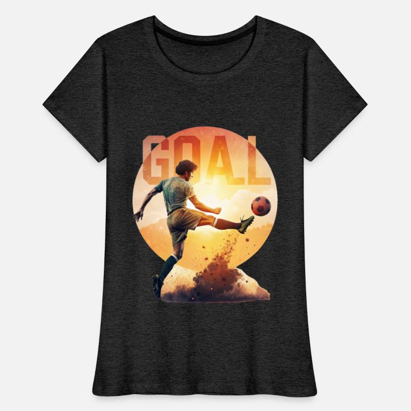 Soccer Player Kicking Goal Sunset Vintage Style
