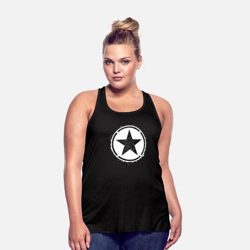 Sponge stencil Star inside circle