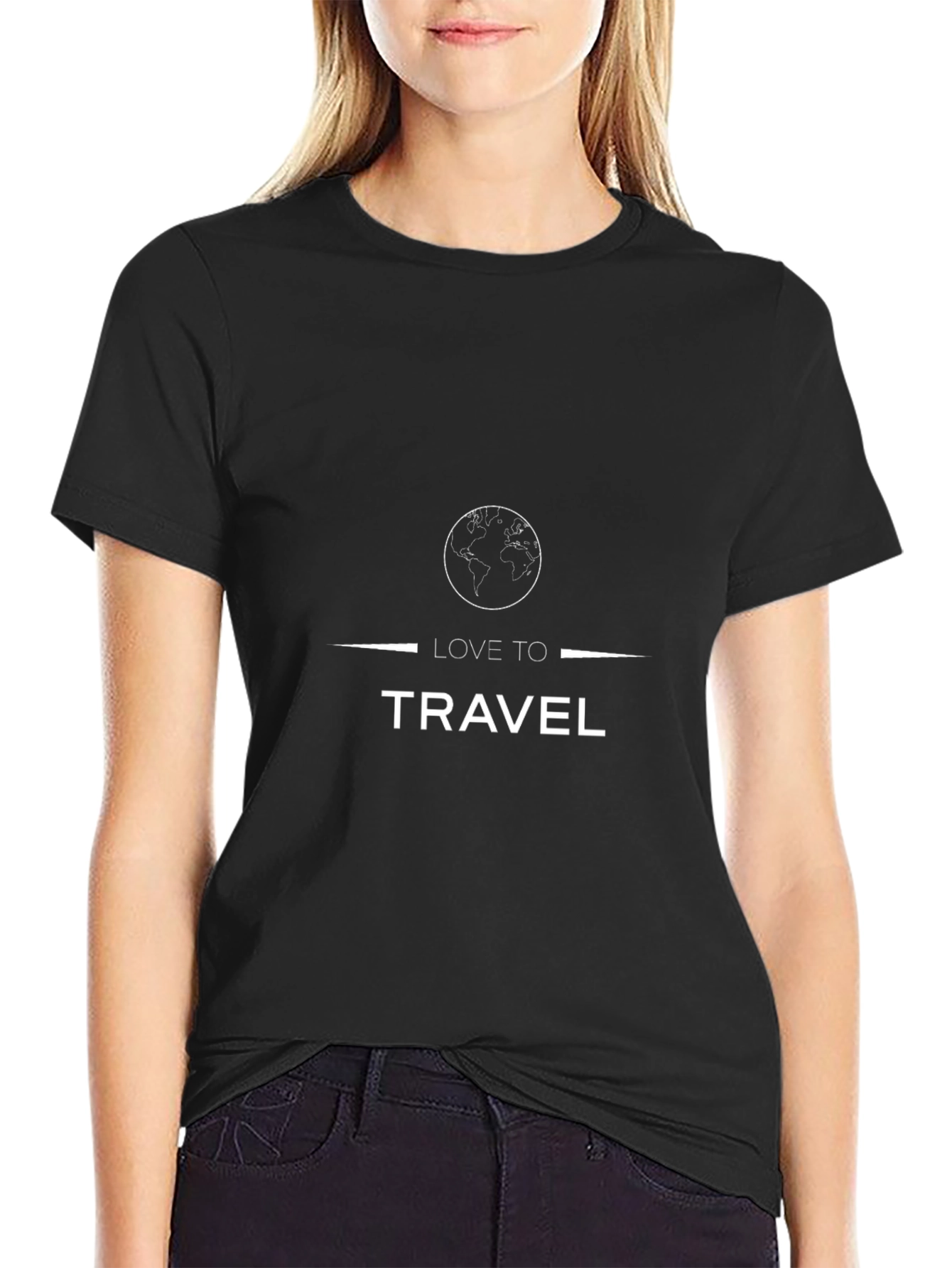 Love to Travel Black T-Shirt