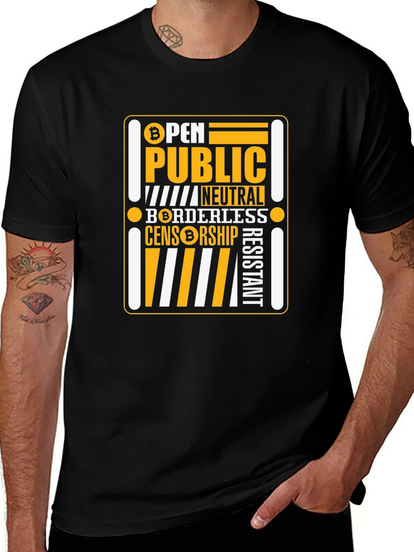 Bitcoin Crypto Open Public T-Shirt