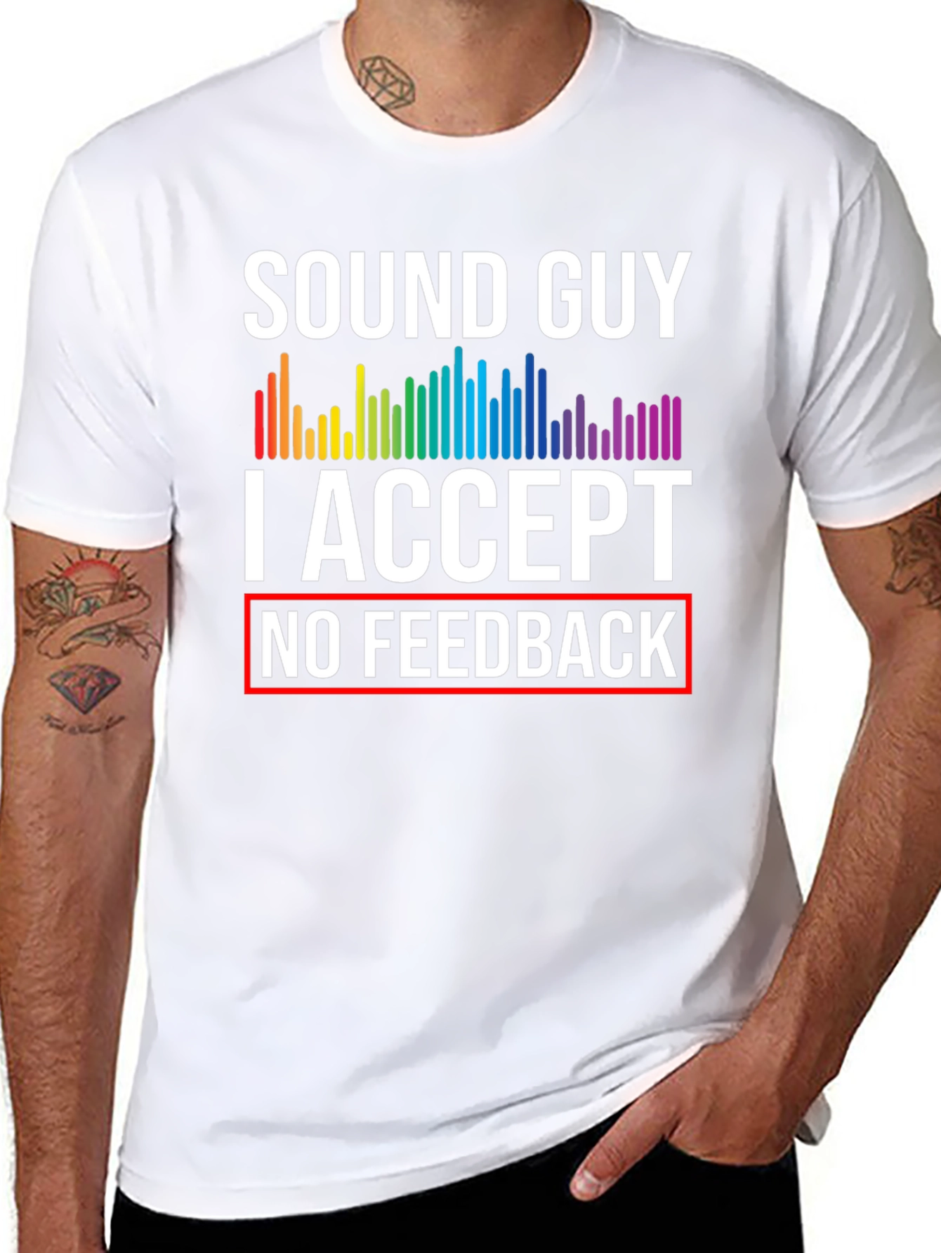 Sound Guy No Feedback Graphic Tee