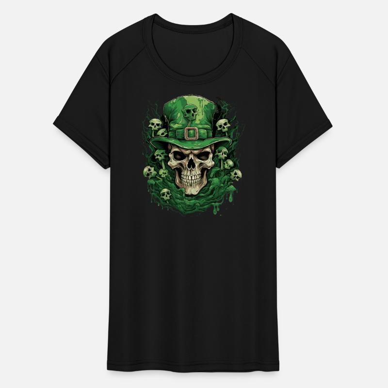 St Patrick's Day skull