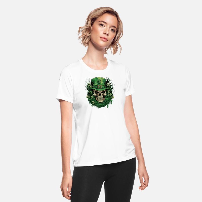 St Patrick's Day skull