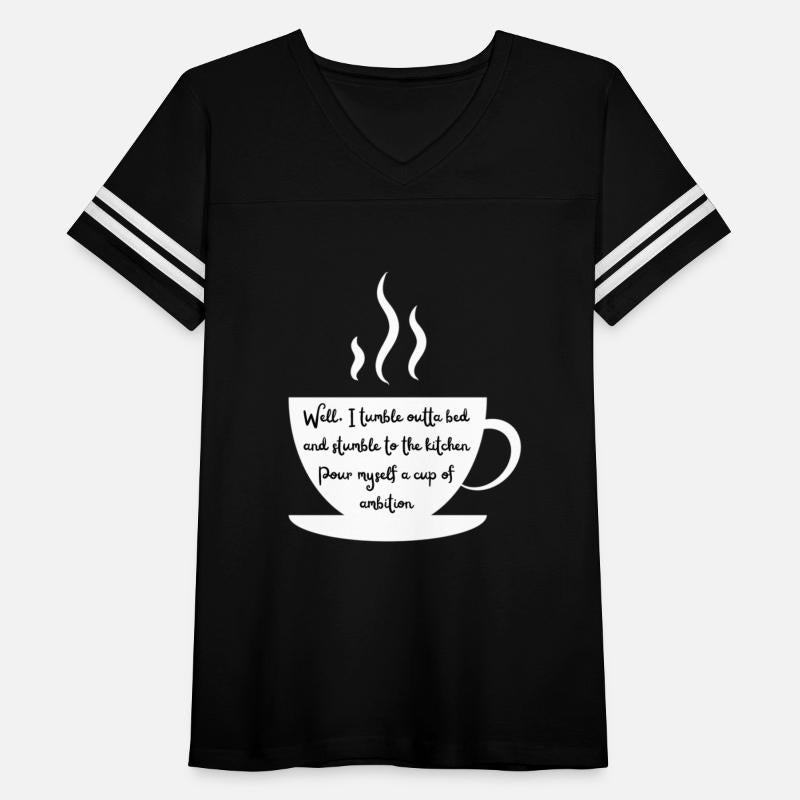 Steaming Coffee Cup Wake Up And Have Ambition