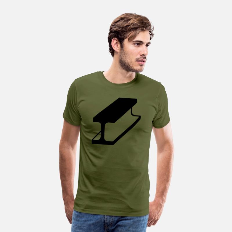 Steel beam emblem for steel construction company