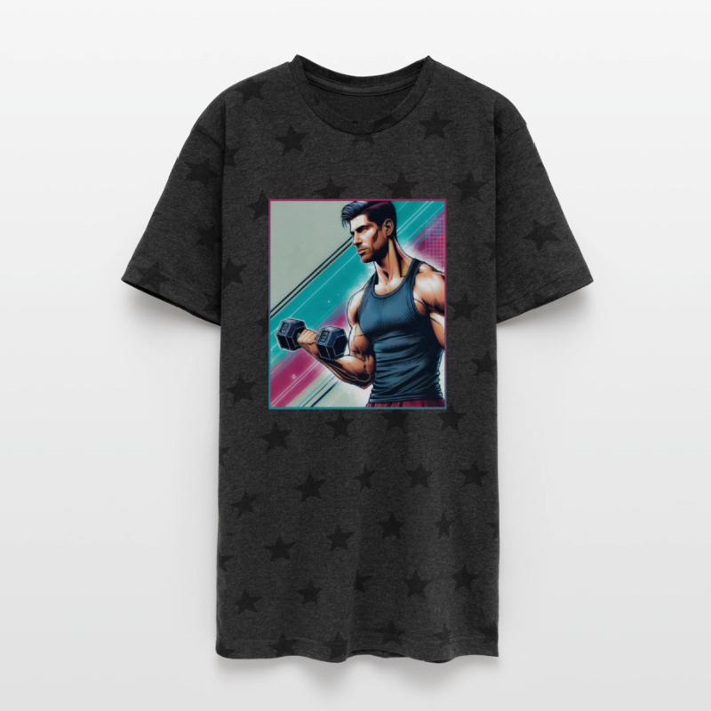 Strong Man with dumbbell