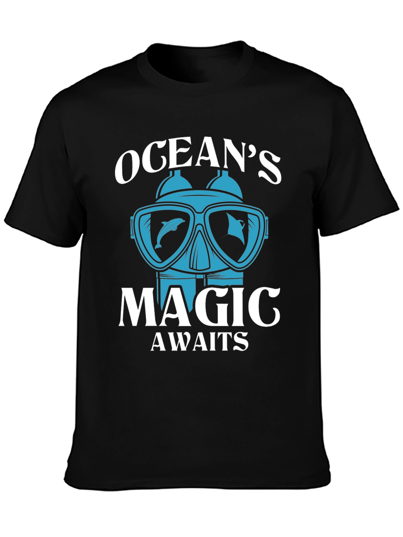 Oceans Magic Awaits T-Shirt - Diving & Adventure Tee