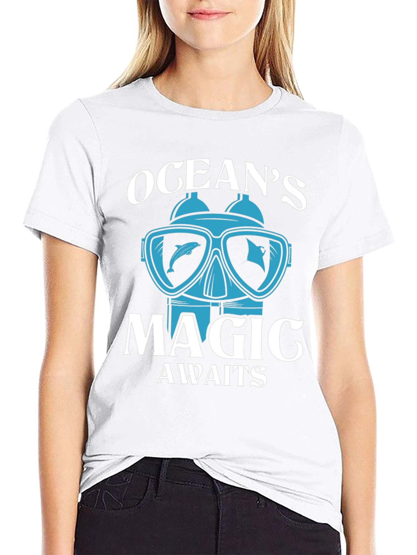 Oceans Magic Awaits T-Shirt - Diving & Adventure Tee