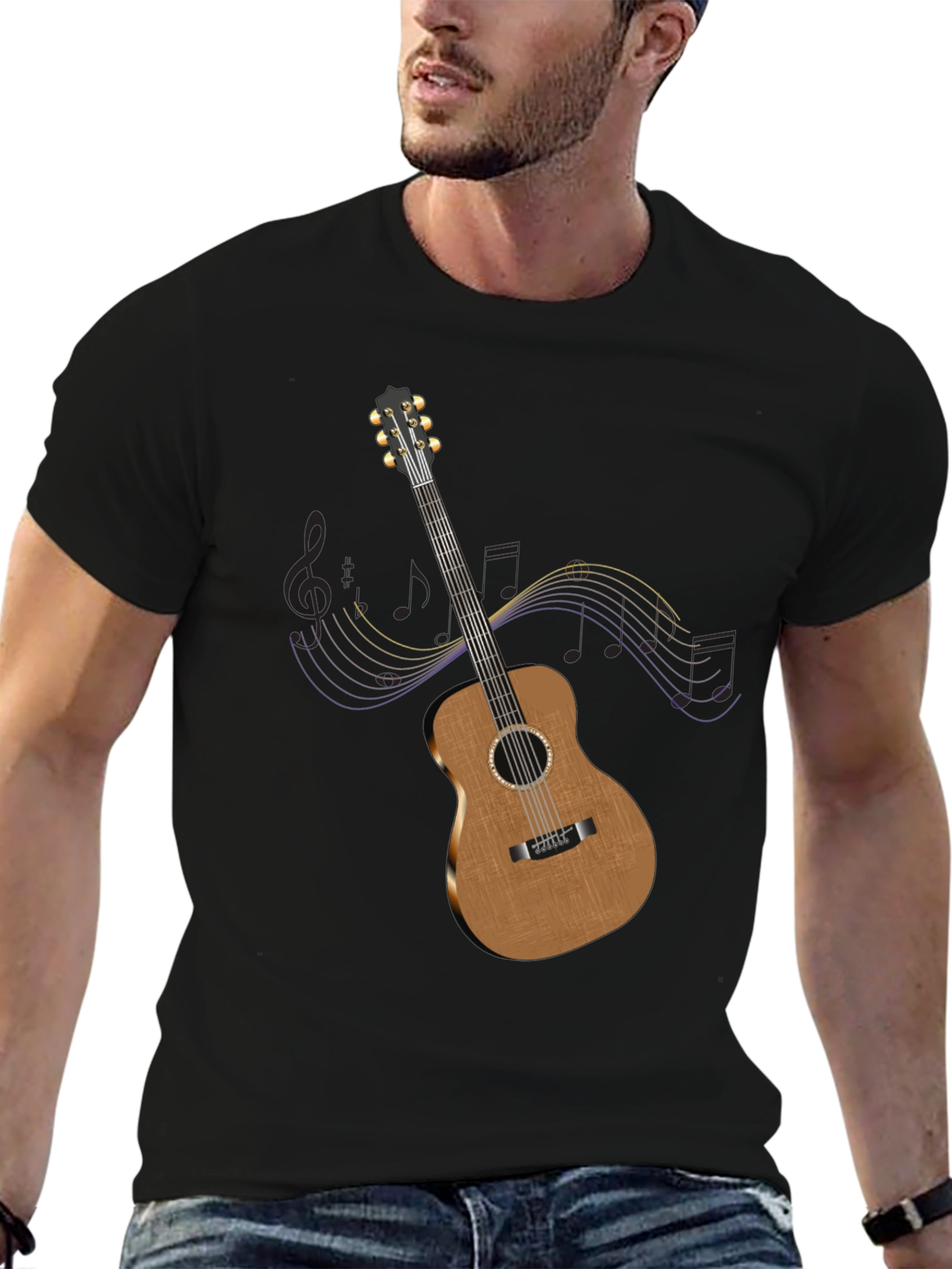 Guitar Graphic Tee - Musical Style