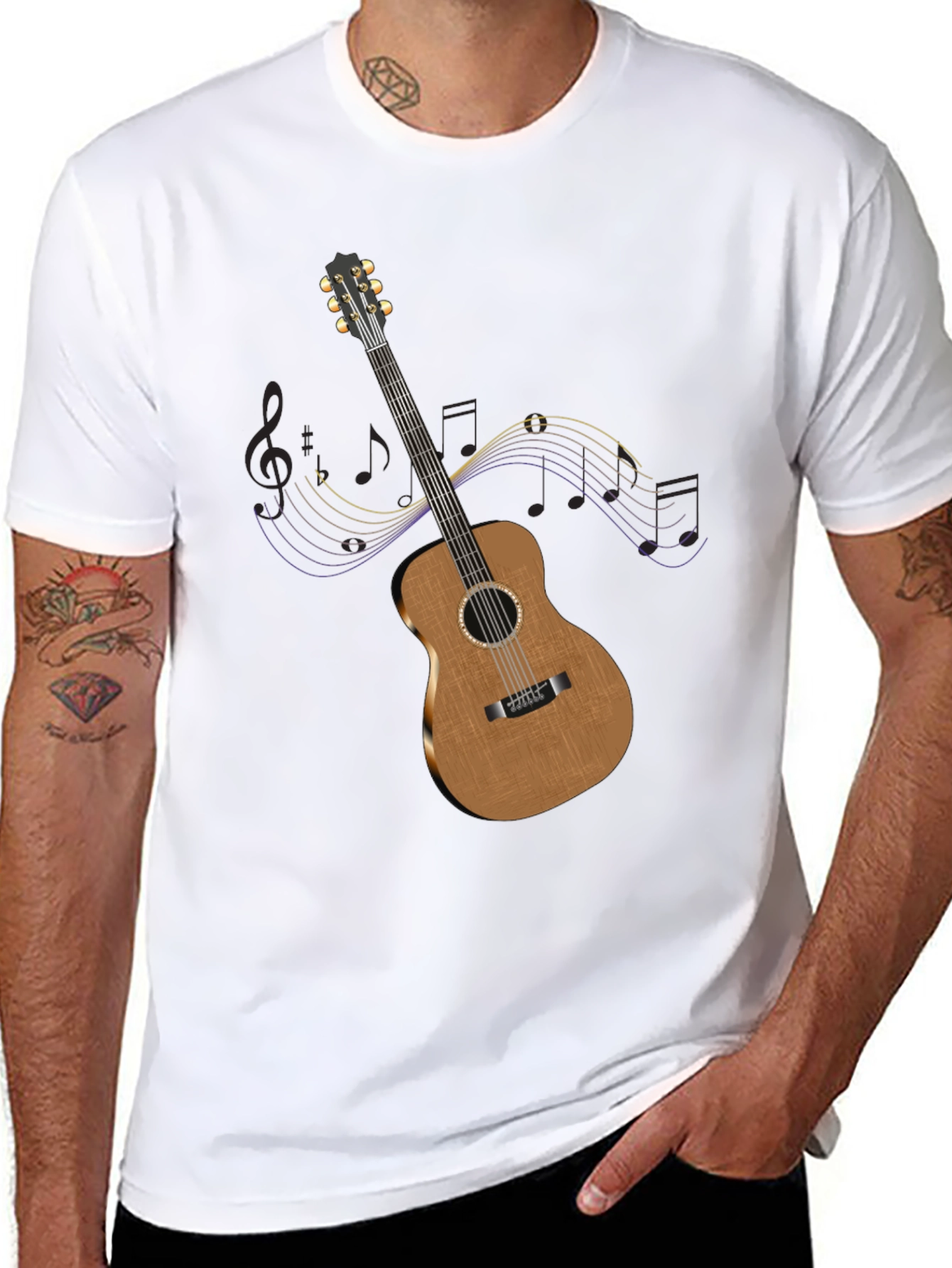 Guitar Graphic Tee - Musical Style
