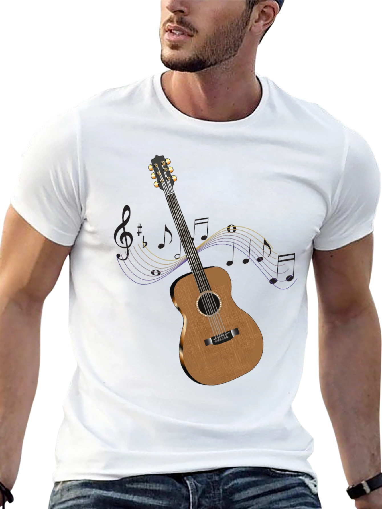 Guitar Graphic Tee - Musical Style
