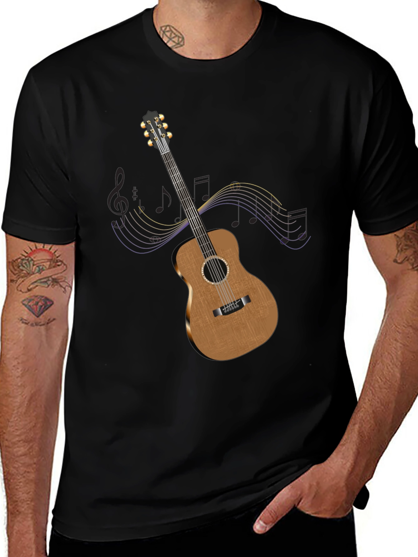 Guitar Graphic Tee - Musical Style