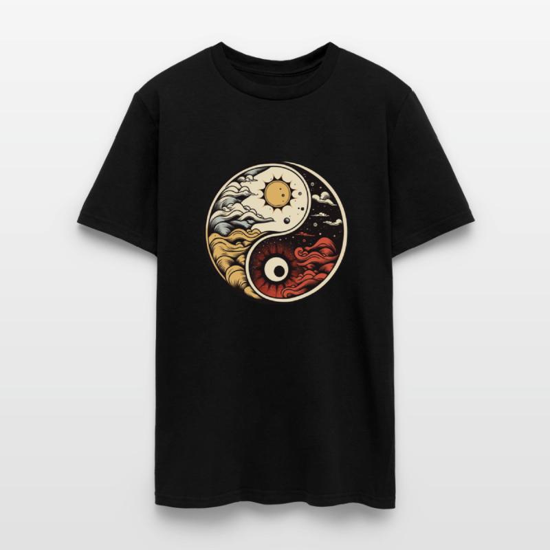 Sun and moon yin yang